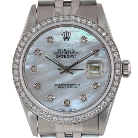 rolex datejust machine turned bezel|authentic Rolex diamond bezels.